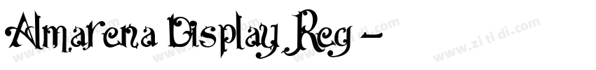 Almarena Display Reg字体转换